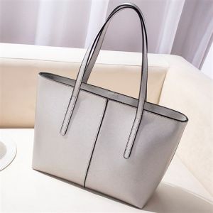 Sac à main pour femme sac de travail sac fourre-tout à bandoulière en similicuir de créateur gris
