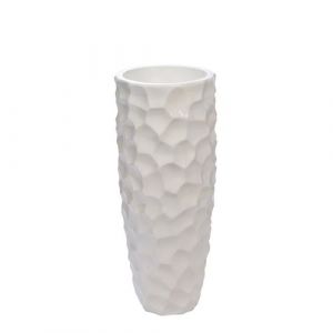 Vase Cactus blanc 90 cm - Lou De Castellane - Blanc - Verre