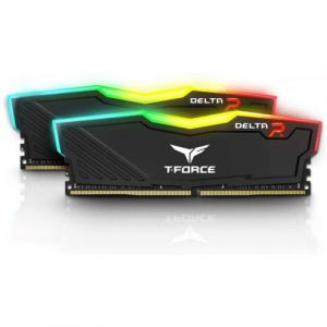 M&eacute;moire RAM Team Group Delta RGB TF3D416G3200HC16FDC0116 Go (2 x 8Go) DDR4 CL16 3200MHz Noir