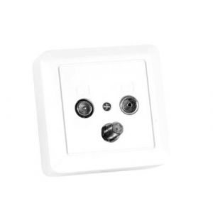 KOMELEC Prise murale tv / fm / sat