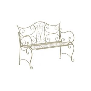 Banc de jardin au style antique Tara en fer forg&eacute; , Vert antique