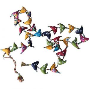 Embrase pour rideaux en tissu triangles color&eacute;s