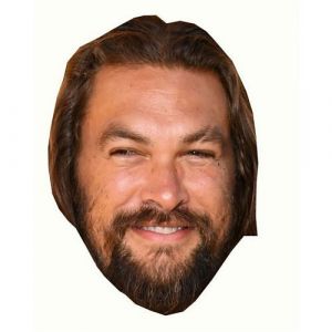 IMPRESSION DIRECT Masque en carton 2D Jason Momoa - Acteur Taille A4