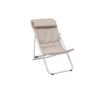 Hesp&eacute;ride - Chilienne de jardin pliante MIRAEL - Lin et argile - Mirael