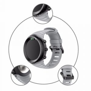 Bracelet en silicone gris pour votre Suunto Core