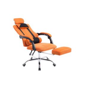 CLP Fauteuil de bureau Fellow avec Repose-pieds int&eacute;gr&eacute; , Orange