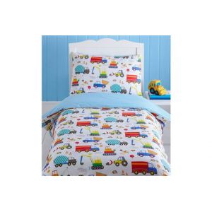 Camions lumineux junior Housse de couette et taie Set