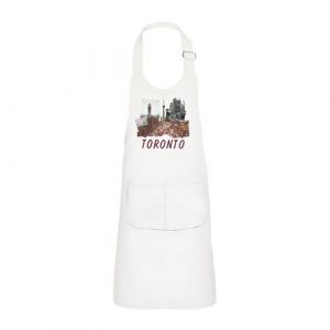 Fabulous Tablier Cuisine Enfant 2 Poches Blanc Toronto Vintage - Haut de gamme