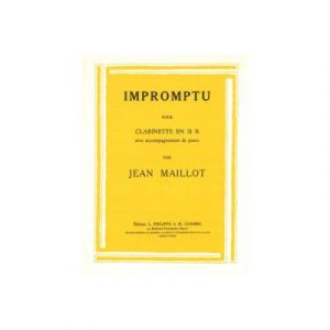 Partitions Classique Combre Maillot Jean - Impromptu - Clarinette Et Piano Clarinette