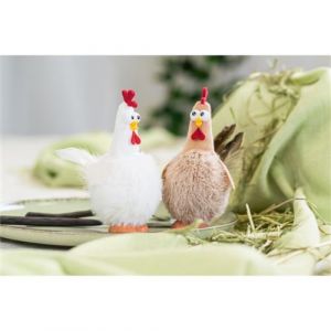 d&eacute;co poule humoristique sur socle 10x6x15cm - mod&egrave;le al&eacute;atoire - g&eacute;n&eacute;rique 13249