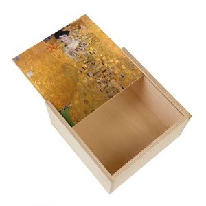 Boite Coffret en Bois - Fabulous - Gustav Klimt Portrait d'Ad&egrave;le Bloch Bauer (11 x 11 x 3,5 cm)