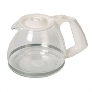 Verseuse blanche + couvercle ss-201807 pour Cafetiere Moulinex