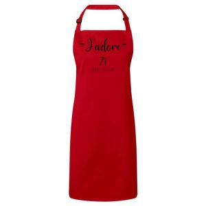 Fabulous Tablier Cuisine Premium Rouge J'Adore 71 Saone Et Loire Departement Macon
