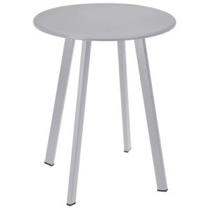 ProGarden Table d'Appoint, Table Basse, Table &agrave; Manger, Meuble de Jardin Terrasse Patio Balcon Arri&egrave;re-cour Ext&eacute;rieur, Moderne, Gris Mat
