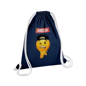 Fabulous Sac de Gym en Coton Bleu Sheesh Emoji 12 Litres
