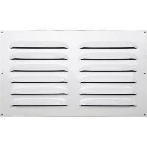 Grille d'aération aluminium laqué, L.30 x l.50 cm