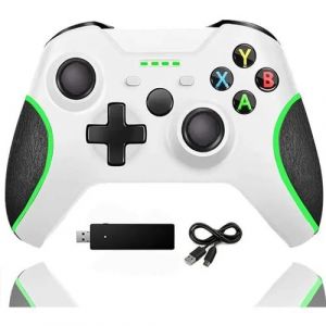 CarlyleMofan Manette sans fil pour Xbox One,avec adaptateur Bluetooth 2,4 G, compatible avec Xbox One-One S-One X-One Elite-Windows 10