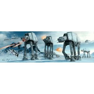 Poster Star Wars : La bataille format paysage 53 cm x 158 cm