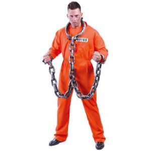 d&eacute;guisement uniforme prisonnier guantanamo homme - l - orange - g&eacute;n&eacute;rique 80435