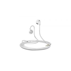Ecouteurs pour "iphone 13 mini" avec micro reglage kit main libre intra auriculaire casque universel jack (blanc)