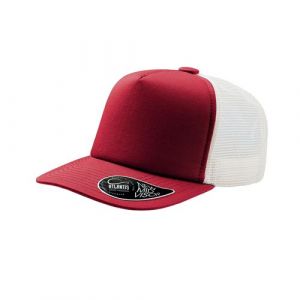 Atlantis - Casquette trucker visière mi-longue RECORD - Mixte (Taille unique) (Rouge) - UTAB208