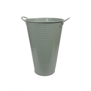 seau haut avec anses d&eacute;co m&eacute;tal 27x40cm eucalyptus - g&eacute;n&eacute;rique 282673