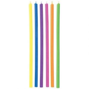 Wilton Longues bougies d'anniversaire Multicolore