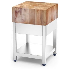 Billot de Boucher Inox et Bois de Bouleau   Fricosmos