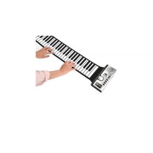 Flexible roll up electronic soft keyboard piano portable 61 touches cadeau pour les enfants