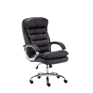CLP Fauteuil de bureau Big Vancouver similicuir , Marron