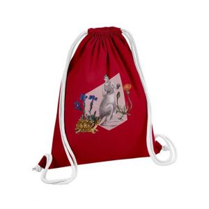 Fabulous Sac de Gym en Coton Rouge Boxeur Kangourou 12 Litres