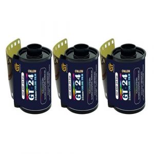 GT Photo Pellicule Couleur GT24FILM 35mm - Lot de 3 Films 24 Poses - Ideal pour Photographie, Developpement et Impression de Qualite