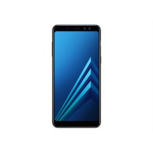 Samsung Galaxy A8 (2018) - 4G smartphone - RAM 4 Go / Mémoire interne 32 Go - microSD slot - écran OEL - 5.6" - 2220 x 1080 pixels - rear camera 16 MP - 2x front cameras 16 MP, 8 MP - noir
