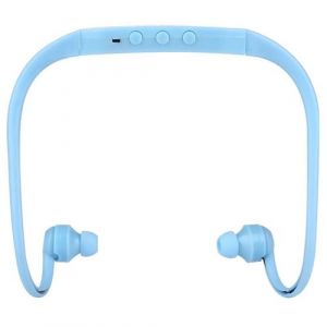 Casque Sport Étanche Sans Fil Avec Emplacement Micro SD Jusqu'à 8GB Rose Bleu YONIS