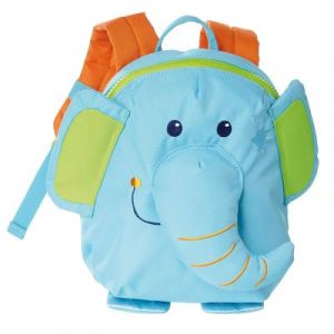 Sigikid 24621 enfant gar&ccedil;on et fille, sac &agrave; dos &eacute;l&eacute;phant, bleu ciel/vert