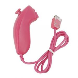 Nunchuck manette pour Nintendo Wii et Wii u - Rose - Straße Game ®