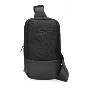 Reebok - Sac mono-bretelle homme "Roger" - noir - 12,5 x 24 x 5,5 cm - Noir