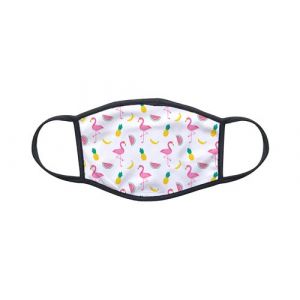 Masque tissu anti-projection anti-poussière personnalisé par 4E1 Fashion Flamant rose Kawaii design 09