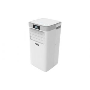 Climatiseur mobile h&b 2600w - 9000btu wifi avec t&eacute;l&eacute;commande et kit fen&ecirc;tre