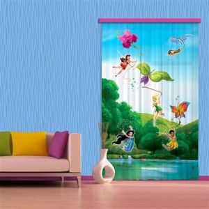 Rideaux Fée Clochette Arc-en-ciel Disney-Occultant : 140x245 cm