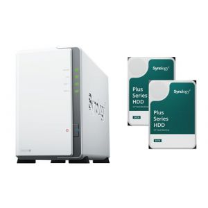 Serveur NAS Synology DS223J total 8To avec 2x disque dur Synology 4To HAT PLUS