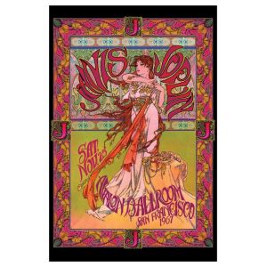 Poster de Bob Masse Janis Joplin/Live in San Franc 91,5 cm x 61 cm