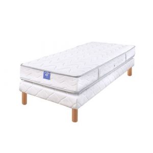 Ensemble matelas sardem belle literie forum visco + sommier tapissier 90x190