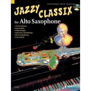 Partitions jazz&blues SCHOTT JAZZY CLASSIX - ALTO SAXOPHONE: PIANO AD LIB. Saxophone