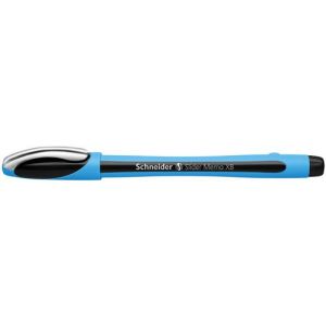 Stylo Schneider Slider Memo XB Lot de 10 Stylos à bille avec capuchon et technologie Viscoglide Encre noir indélébile