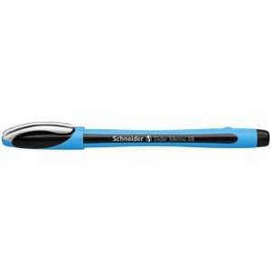 Stylo Schneider Slider Memo XB Lot de 10 Stylos à bille avec capuchon et technologie Viscoglide Encre noir indélébile