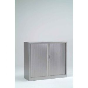 Armoire Monobloc H 70xL 80xP43 cm 1 Tablette Alu Rideaux Alu