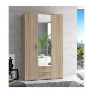 Finlandek armoire de chambre selkeä 121 cm - décor chene sonoma