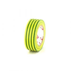 Lot de 5 rubans adhésifs électriques SCAPA - PVC - 19mm - 2702-19-jaune et vert