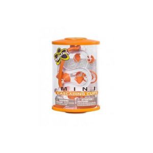 Perplexus mini et cylindrique - modele cascading cups orange - parcours recto-verso 3d - format voyage